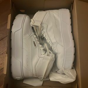 WHITE HI TOP PUMA SNEAKERS